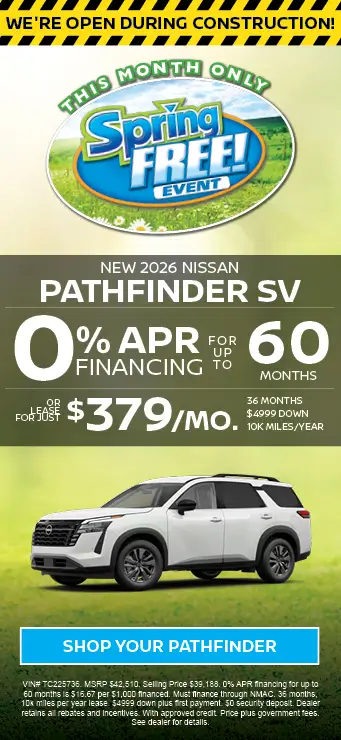 2026 Nissan Pathfinder SV